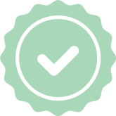 Green checkmark verification badge