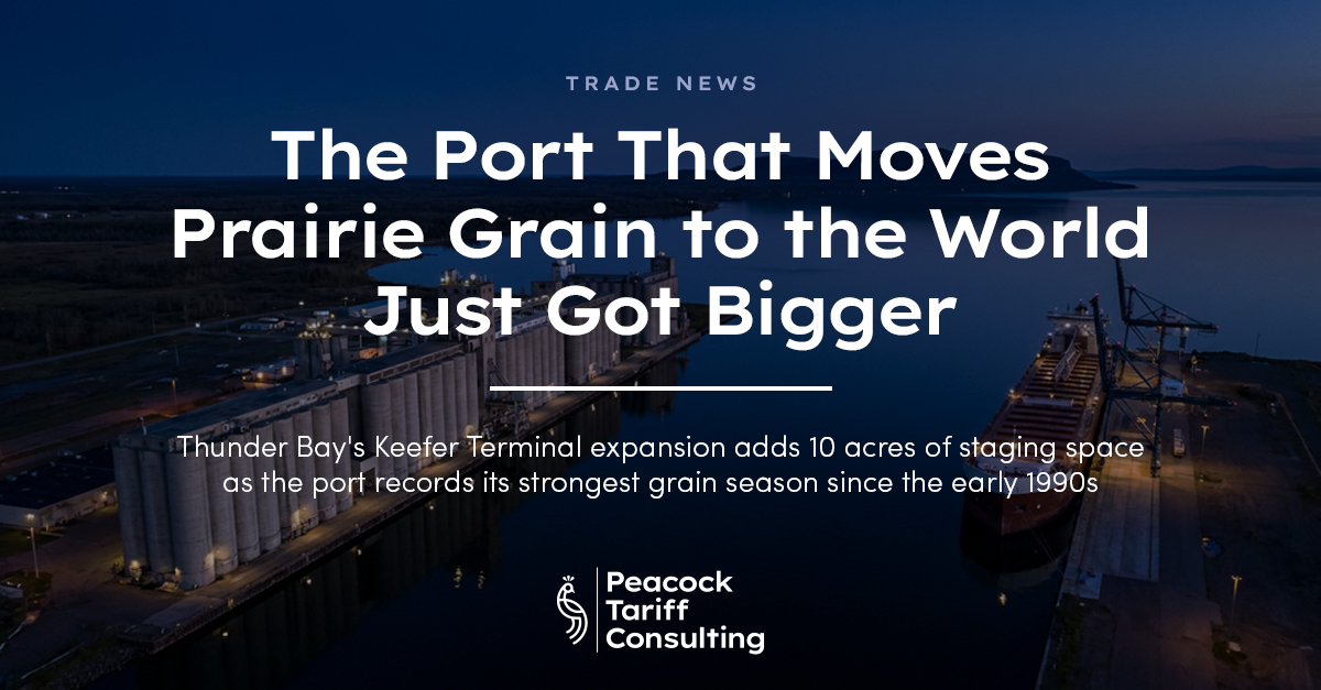 Port of Thunder Bay: Cargo, Trade Routes, Funding and Political Stakes